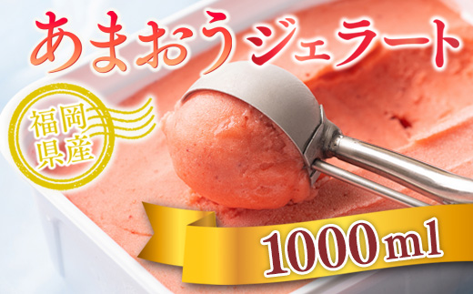 あまおうを使用した フルーティーで 濃厚あまおうジェラート 1000ml  先行受付  2023年12月〜順次発送予定 [AX026]　AX026