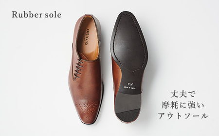ORIGIO オリジオ 牛革ビジネスシューズ 紳士靴 ORG102（ブラウン）【ファッション・靴・シューズ・革製品・革靴】 光沢感  BN002 25.5cm