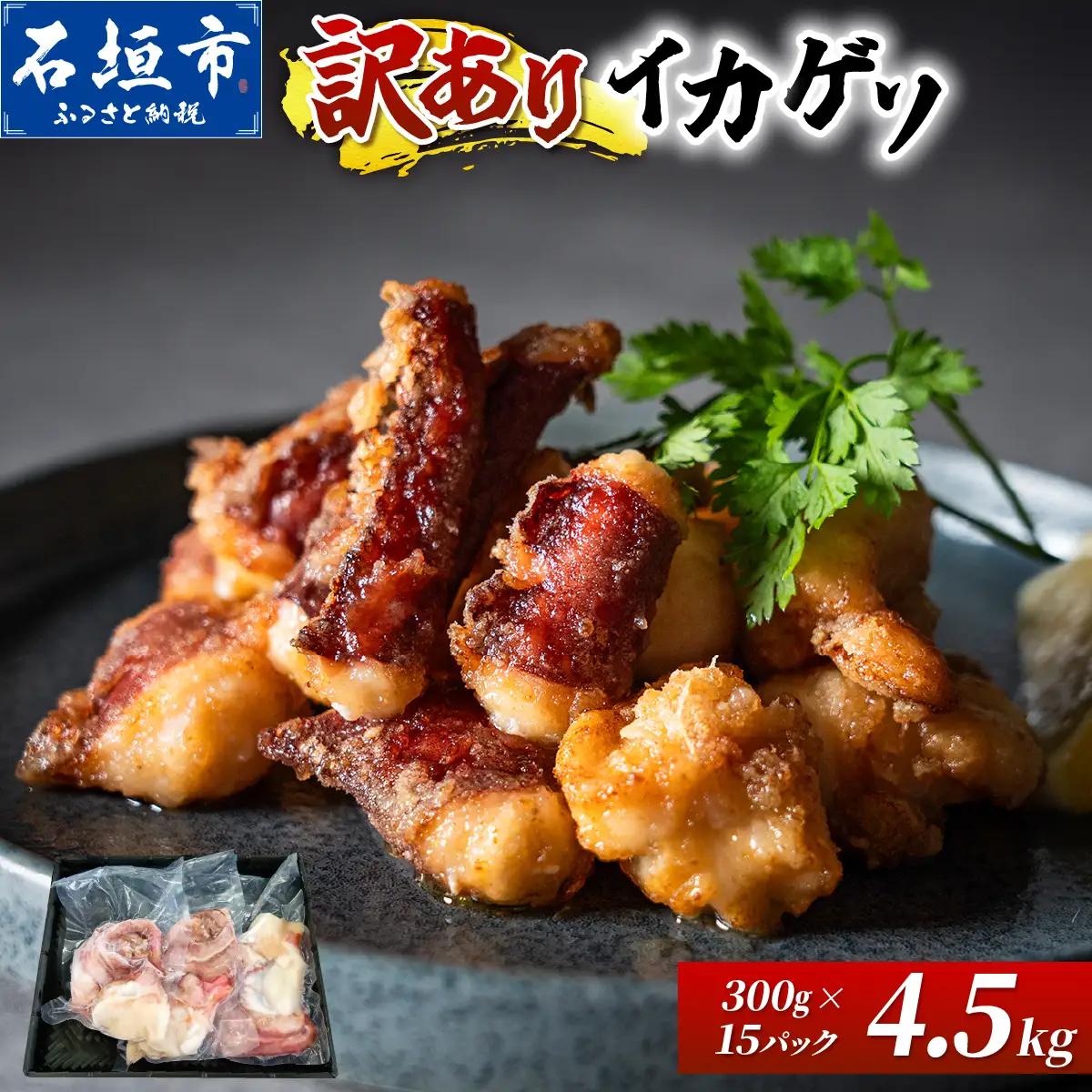 セーイカ げそ 300g×15パック 加熱用 石垣島産 ＜訳あり＞ 