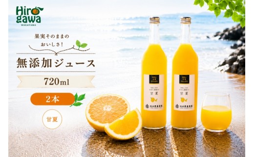 
                  甘夏 100% ジュース / あまなつ ストレート 果汁 無添加 柑橘 和歌山 7000円 720ml ※北海道・沖縄・離島への配送不可 //drink 【ikd100-ama720-2】
                