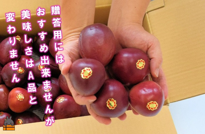 見た目が少し良くないだけで、美味しさはA品と変わりません！