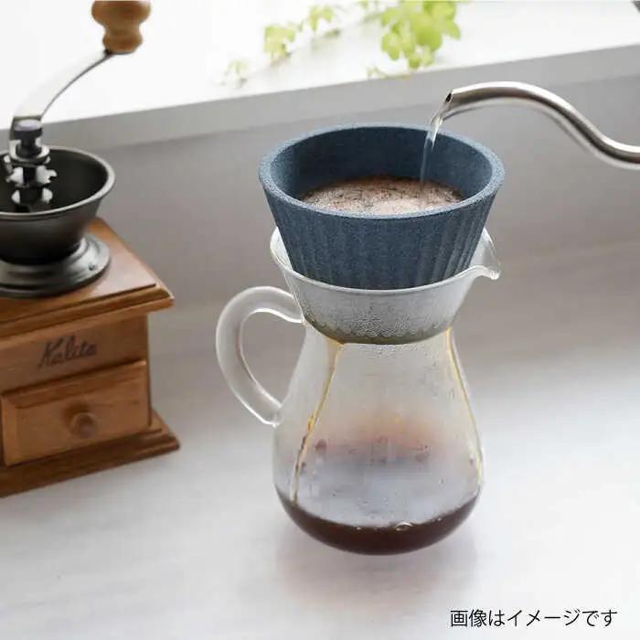 【波佐見焼】セラミック コーヒーフィルター 兼 ドリッパー （ダークグレー） コーヒー 食器 皿 コーヒーフィルター 波佐見焼【まるしん】 [WD10]  父の日