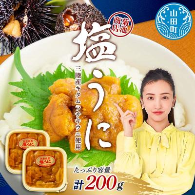 ふるさと納税 山田町 【無添加】三陸山田 塩 うに 100g×2パック