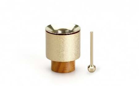 【高岡銅器】塔音 鈴花・鈴棒セット Gold 空穏KUON 花器 おりん 民芸品 工芸品 伝統技術 インテリア おりん  FAD-0659