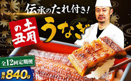 うなぎ 国産 定期便【全12回】（2尾×3箱）うなぎ 鰻[AGAH023]