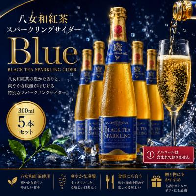 ふるさと納税 みやま市 八女の和紅茶スパークリングサイダーBlue 5本セット