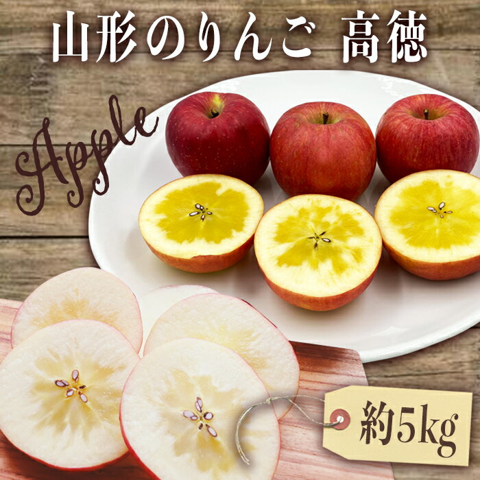 【ふるさと納税】＼アフター保証対象品／【2025年10月〜11月発送】山形のりんご（高徳）約5kg_H119(R7)