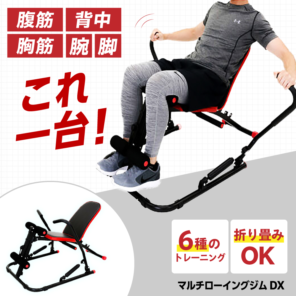 マルチローイングジムDX/EXG244R[AOAB063] ベンチプレス ベンチ 台 可変式ベンチ フラットベンチ トレーニングベンチ ダンベル バーベル 筋トレ トレーニング フリーウエイト マルチジム 筋肉 大胸筋 背筋 腹筋 コンパクト 省スペース 角度調整 組立簡単 健康 運動 美容 ダイエット 減量 家庭用 ホームジム 自宅トレーニング 初心者 人気 おすすめ ギフト アルインコ