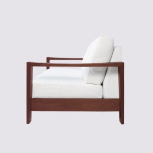 No.633 【家具蔵】1Pソファ モデルノ チェリー材