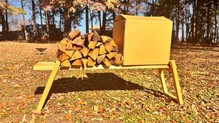 薪 信州産 広葉樹の薪 薪1箱 約20キロ×3箱 合計60キロ 薪長さ：35cm【031-09】