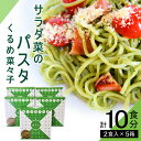 【ふるさと納税】日本初 サラダ菜から生まれた サラダ菜 パスタ 生パスタ くるめ菜々子 2食 × 5箱 セット 麺 熟成生麺 ソース パスタソース サラダ菜パスタ オリジナルソース 飽きのこない お取り寄せ 福岡県 久留米市 送料無料