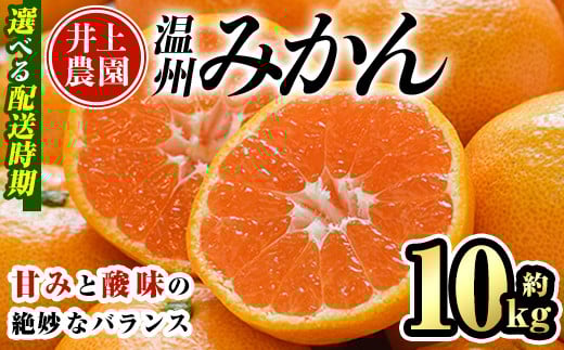 
            ＜配送時期が選べる＞数量限定 大分県宇佐市産 温州みかん 約10kg(11月～12月は早生みかん) みかん ミカン 蜜柑 柑橘 フルーツ 果物 くだもの 果実 国産【103600201】【井上農園】
          