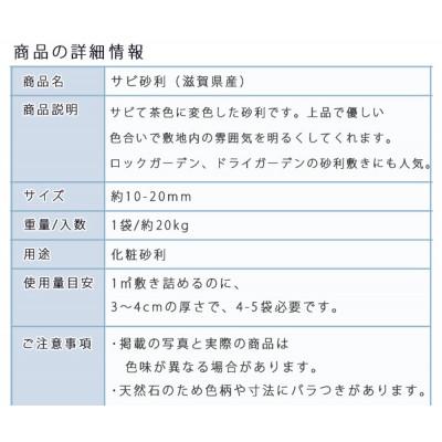 ふるさと納税 大野町 庭石 サビ砂利(10-20mm)1袋(約20kg) |  | 02