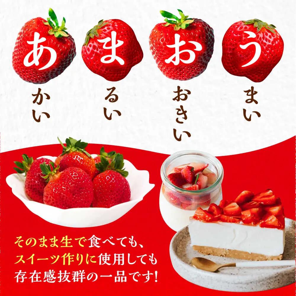 【先行予約】農家直送 あまおう 厳選デラックスG 270g以上×4P VAB020 果物 あまおう
