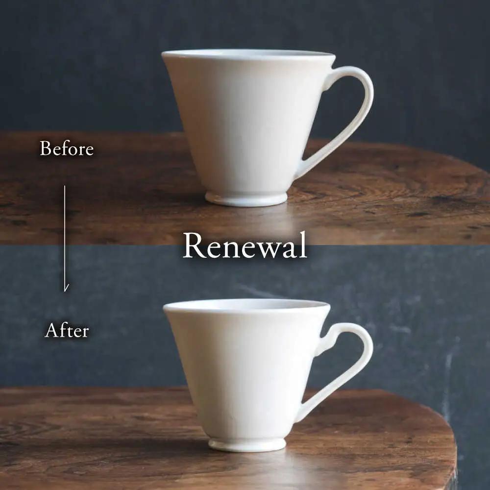 【波佐見焼】チューリップマグカップ ミルク色 2個セット【イロドリ】[KE63] 波佐見焼