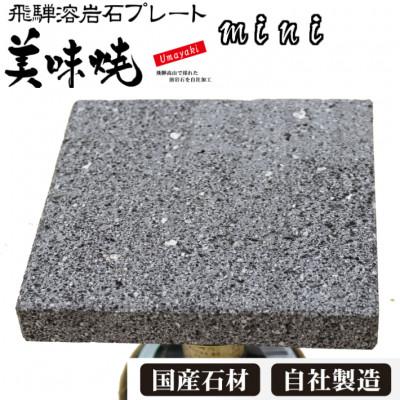 ふるさと納税 高山市 【飛騨溶岩プレート】美味焼【mini】肉や野菜が美味しく焼ける!a104