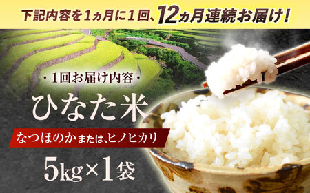 【12回定期便】米 ひなた米5kg[OCM048]