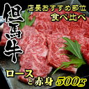 【ふるさと納税】但馬牛ロースと赤身 店長おすすめ部位 食べくらべ 500g【配送不可地域：離島】【1242705】