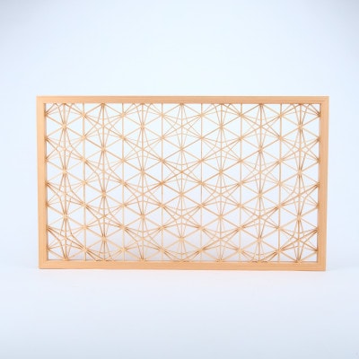 縁起組子アートパネル　りんどう