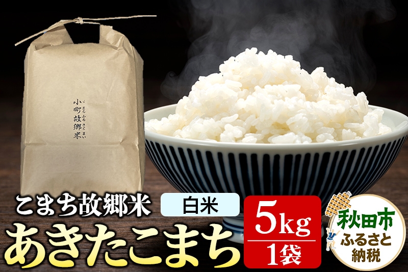 
                  米 こまち故郷米 ＜ あきたこまち ＞ 白米 5kg ×1袋 令和7年産 [米 白米 あきたこまち 秋田県 秋田市]
                