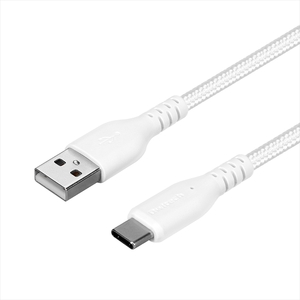 Owltech 断線に強く柔らかい USB タイプA to Cケーブル 3m ホワイト