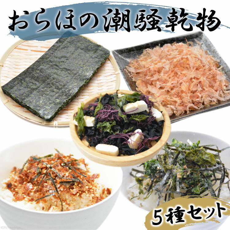 【ふるさと納税】【港町から贈り物】おらほの潮騒乾物セット 5種類 [豊洋海産流通 宮城県 気仙沼市 20563471] 三陸 国産 焼のり ふりかけ かつお節 鰹節 感想