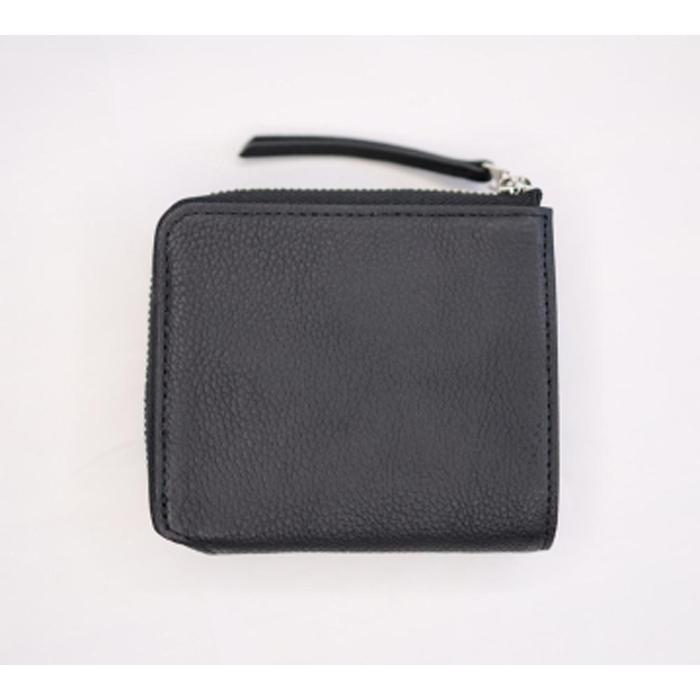 【ふるさと納税】【短財布】Zip short wallet カラー：Black【雑貨 ファッション 人気 おすすめ 】