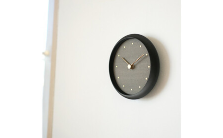 はなもっこ 掛時計 淡墨　ブラック