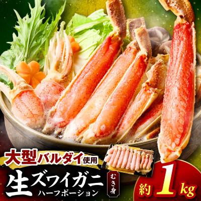 ふるさと納税 泉南市 生ズワイガニ ハーフポーション バルダイ 約1kg ふるさと納税3.0