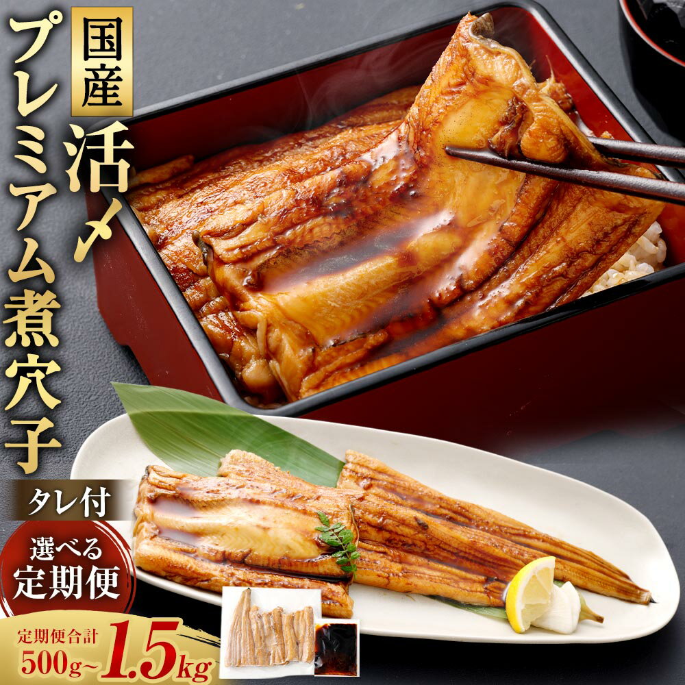【ふるさと納税】＜選べる定期便＞国産活〆 プレミアム煮穴子 250g×1袋 タレ（50g）付 1ヶ月毎 2回 3回 4回 6回 煮穴子 煮あなご 穴子 あなご アナゴ 魚介類 水産物 惣菜 ごはんのお供 ご飯のお供 おかず 冷凍 三重県 桑名市 送料無料