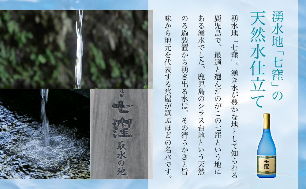 【蔵元直送】東酒造 七窪 （白麹）720ml×3本セット ギフト ご贈答 本格芋焼酎 焼酎 お酒 フルーティ 25度 ロック 水割り ハイボール 南さつま市