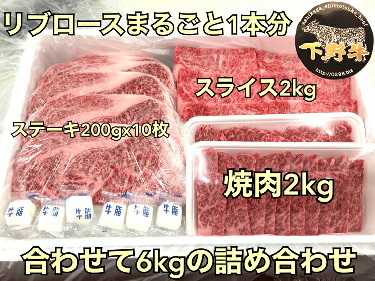 【ふるさと納税】「下野牛」リブロースまるごと1本【ブランド牛の肉 下野牛のお肉 調理用 たっぷりお肉 満足できる逸品 メイン料理 おかず料理 プチ贅沢 各種お肉 たっぷり一本 栃木県 足利市 】 F7Z-150