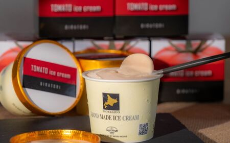 【ニシパの恋人使用】びらとりトマトアイス120ml 6個セット 【 アイス アイスクリーム トマト トマトアイス スイーツ 】 BRTP001