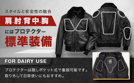 【デグナー】シープレザーフライトジャケット[25WJ-4] Lサイズ｜京都 バイクギア 人気ブランド ジャケット バイク