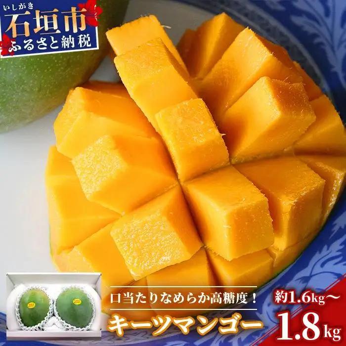 ＜先行予約＞沖縄県石垣島産 キーツマンゴー 約1.6～1.8kg【2026年8月発送】【口当たりがなめらかな 高糖度マンゴー】