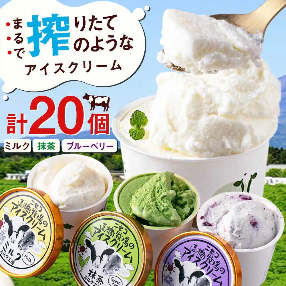 高橋牧場 カップアイスセット20個 [AJAI012] アイスクリーム 北海道