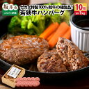 【ふるさと納税】若狭牛ハンバーグ100g × 10個 ナカノ特製100％和牛の極旨品！！ 本格派ハンバーグ！【ハンバーグ 若狭牛 国産和牛 黒毛和牛 黒毛和種 ブランド牛 和牛 肉 牛 牛肉 坂井市 福井県産 国産 冷凍 人気】