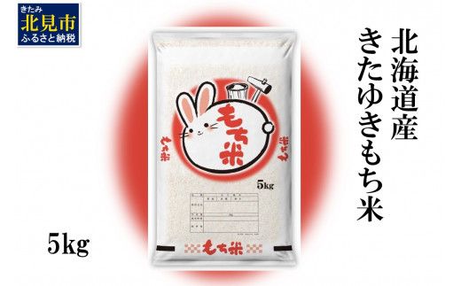 北海道産 きたゆきもち米 5kg ( もち米 お米 北海道産 赤飯 お菓子 おこわ)【061-0003】