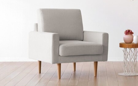 【グレー】 高野木工 LEO SOFA レオソファ 1人掛け ウォルナット脚 【5年保証】 ソファ インテリア 家具 1人用 九州 福岡県 筑後市