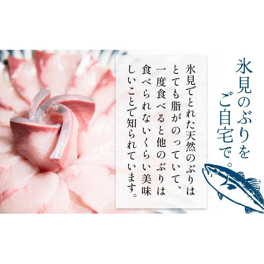 氷見産 天然寒ぶり しゃぶしゃぶ用 250g 富山県 氷見市 ブリ ぶりしゃぶ 鍋
