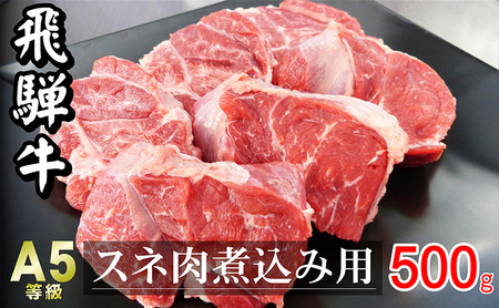 牛肉 飛騨牛 スネ肉 500g 黒毛和牛 A5 美味しい お肉 牛 肉 和牛 カレー シチュー 煮込み 【岐阜県瑞穂市】