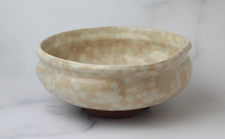 萩焼　盛鉢　粉引｜HGH00095