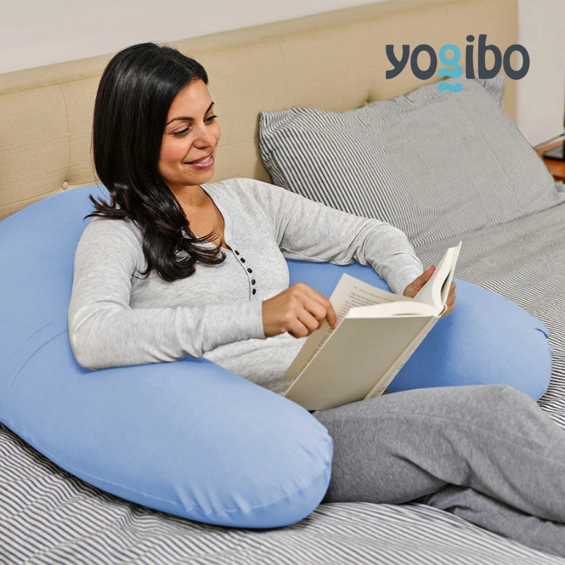 ビーズクッション ヨギボー サポート ペールブルー Yogibo Support 授乳クッション 背もたれ 肘置き U字型 洗えるカバー マタニティ 妊婦 快適 ギフト プレゼント おしゃれ 贈り物 結婚祝い 誕生日 おすすめ