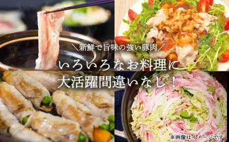 豚肉 小分け ロース しゃぶしゃぶ 薄切り スライス 300g × 6 計1.8kg [甲斐精肉店 宮崎県 美郷町 31as0087]