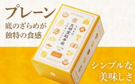 【個包装】カステラ 2種 プレーン・チョコレート) 文明堂 [DBF014] 食べ比べカステラ