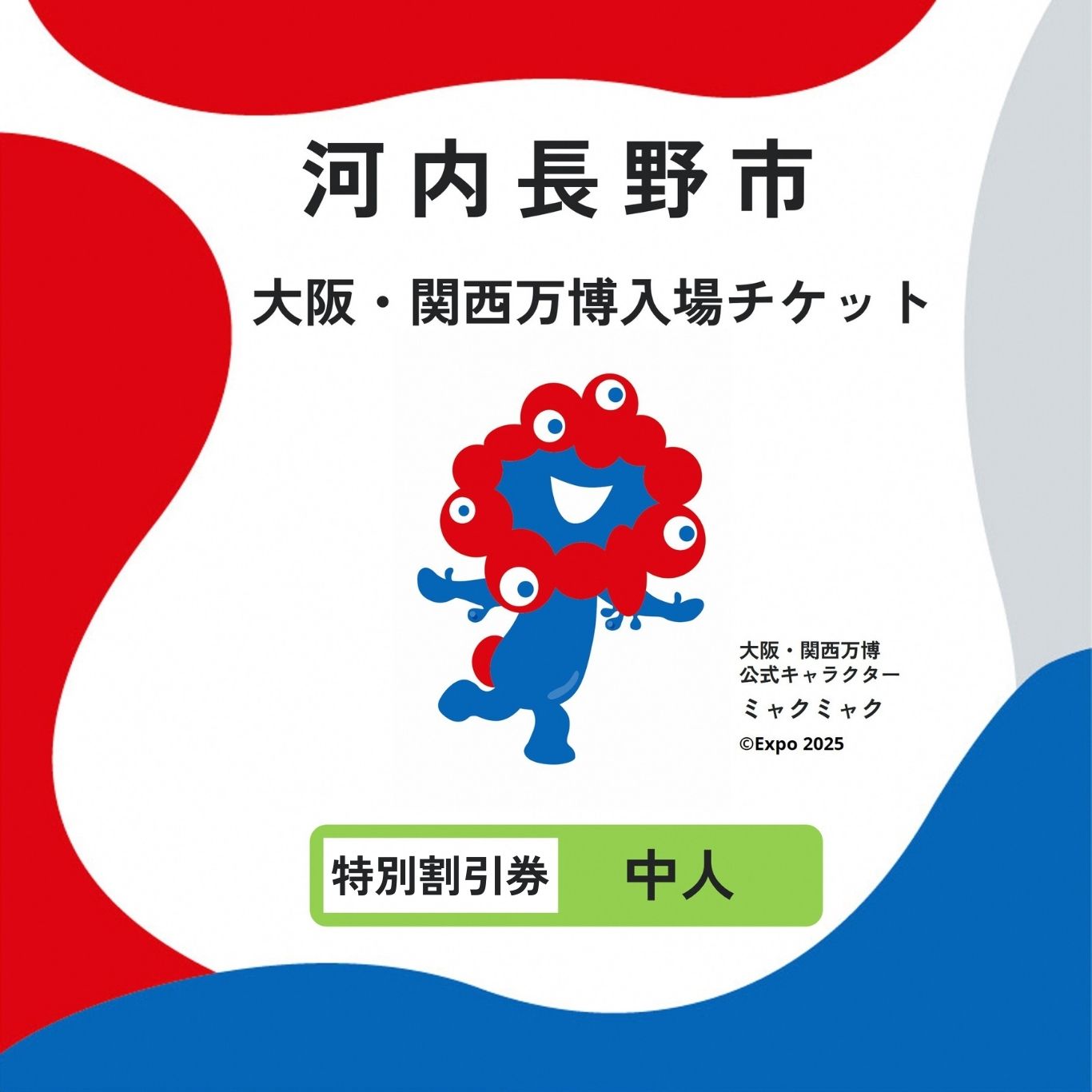 【ふるさと納税】2025年日本国際博覧会チケット　障がい者手帳をお持ちの満12歳以上17歳以下（中人）および同伴者1名（満12歳以上17歳以下）が購入可能なチケット 2025年日本国際博覧会 大阪・関西万博 中人 大阪府 河内長野市 電子 EXPO 2025 関西 万博