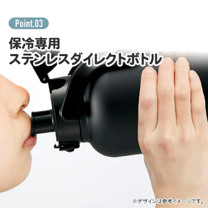水筒 2000ml ステンレスボトル ブラック 15-028
