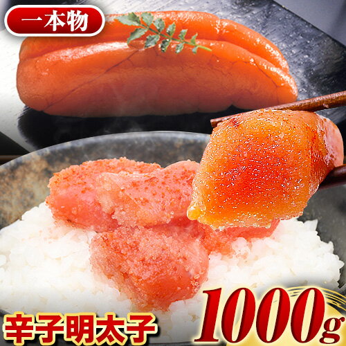 【ふるさと納税】辛子明太子1本物 1kg 株式会社マル五《30日以内に順次出荷(土日祝除く)》福岡県 鞍手郡 鞍手町 明太子 福岡名物 送料無料