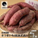 【ふるさと納税】【定期便】北海道産さつまいも「由栗いも」4kg×2回