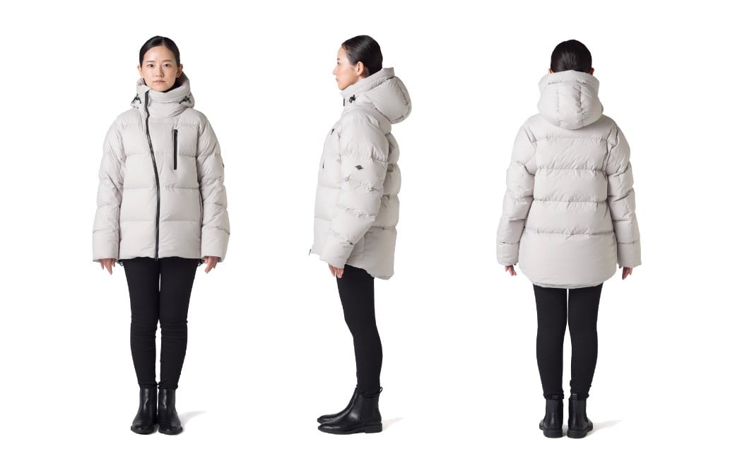 ＜UNISEX＞北海道ダウン：RETAR NUY／レタールヌイ［SOY／ソイ］DOWN PARKA ［ICE GRAY］